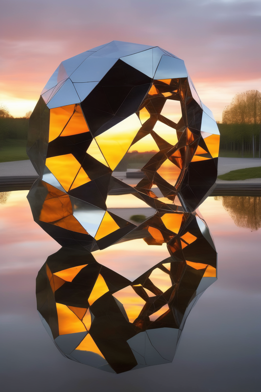 00236-3151728974-_lora_Olafur Eliasson Style_1_Olafur Eliasson Style - A sculpture vibrant galvanize the reflection of technological impact.png